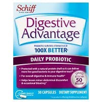 Schiff Digestive Advantage Daily Probiotic Capsules- 30ct	 