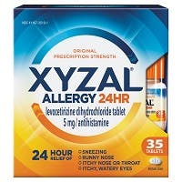 Xyzal Allergy 24 HR Relief 5mg Tablets, (35  count)