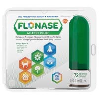 Flonase Allergy Relief Nasal Spray, 24 Hour Non Drowsy Allergy Medicine, Metered Spray - 72 Sprays (0.38 o z, 11.1 mL))