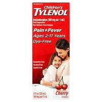 Tylenol Children's Cherry Flavor Acetaminophen Oral Suspension, Ages 2-11 Years, 4 fl oz, (120 ml)