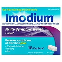 Imodium Multi-System Relief caplets (18 count)
