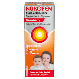 Nurofen for Children 3 months to 9 years Strawberry Flavour Oral Suspension 100ml
