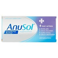 Anusol Soothing Relief Suppositories 12 pack.