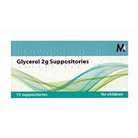 Glycerol Suppositories 2g (child size) (12 pack)