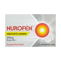 Nurofen Meltlets Lemon 200mg (12 self-dissolving tablets)