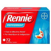 Rennie Peppermint (72 Chewable Tablets)