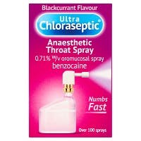 Ultra Chloraseptic Throat Spray - Blackcurrant Flavour (15ml)