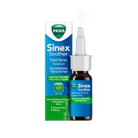 Vicks Sinex Soother Decongestant Nasal Spray For Blocked Nose With Aloe Vera Bottle 15ml