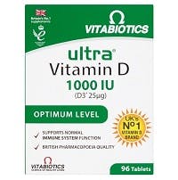 Vitabiotics Ultra Vitamin D 1000IU Optimum Level (96 Tablets)