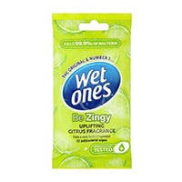 Wet Ones 'Be Zingy' Uplifting Antibacterial Wipes 12 pack