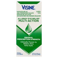 Visine Allergy Relief Multi-Action Antihistamine Eye Drops, (0.5 fl. oz)
