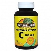 Nature's Blend Vitamin C, Chewable, 500 mg Tablet (60 count)