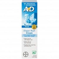 A&D Medicated Zinc Oxide Diaper Rash cream (4 oz)