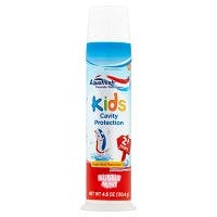 Aquafresh Kids Cavity Protection Bubble Mint Fluoride Toothpaste, 2+ Years, 4.6 oz (130.4g)