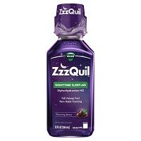 ZzzQuil Warming Berry Nighttime Sleep-Aid Liquid, Warming Berry (12 fl oz)