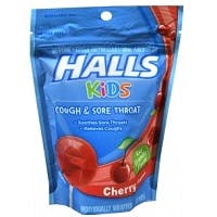 Halls Kids Cough Plus Sore Throat Pops - Cherry (10 count)