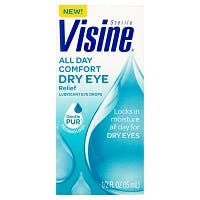 Visine All Day Comfort Dry Eye Relief Lubricant Eye Drops, (0.5 fl oz)